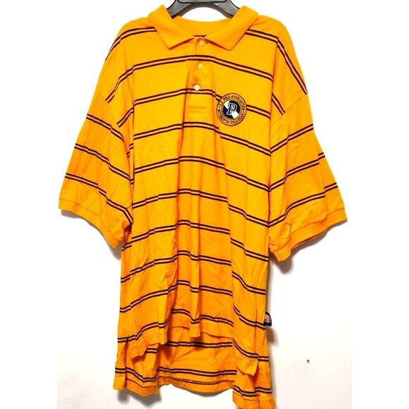 Men’s XL Striped Polo Shirt Short Sleeve Casual Embroidered Logo Top - Picture 1 of 4